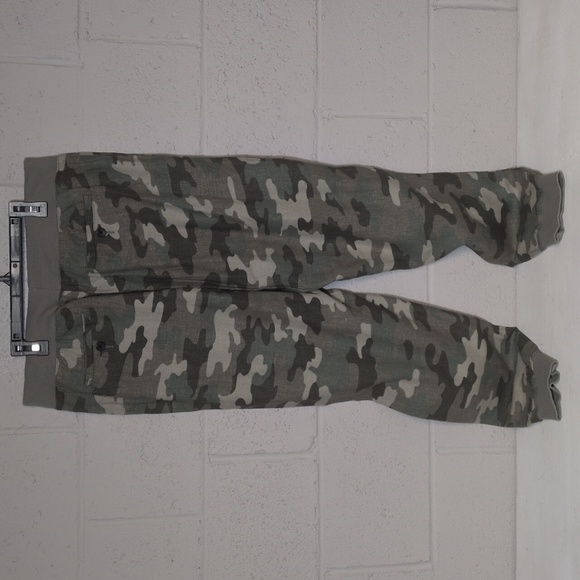 Lucky Brand Linen Blend Camouflage Jogger Pants Size Large NWT - Picture 6 of 9